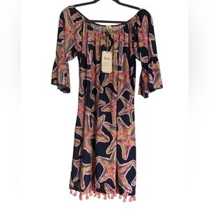 Simply Southern Navy‎ Savannah Starfish Tassel Dress - Size XL NWT